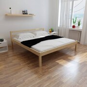 vidaXL Łóżko z drewna sosnowego, 180 x 200 cm, naturalne vidaXL 241659