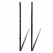 vidaXL Słupki do ogrodzenia, 2 szt., 170 cm, szare vidaXL 142451