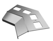 Narożnik kąt zlecony K30 brązowy RAL 8019 Emaga