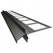 K40 Profil aluminiowy balkonowy 2.0m grafitowy RAL 7024 - listwa balkonowa okapnikowa grafitowa Emaga