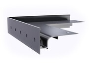 NzW30/90° Narożnik balkonowy i tarasowy zewnętrzny szary RAL 7037 Emaga