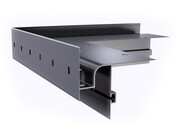 NzW30R/90° Narożnik balkonowy i tarasowy zewnętrzny szary RAL 7037 Emaga