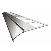 K100 Profil aluminiowy balkonowy 2.0m szary RAL 7037 - listwa balkonowa okapnikowa szara Emaga