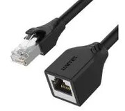 Unitek C1896BK RJ-45 (8P8C) M-F Cat 6 STP 0,5m Czarny C1896BK-0.5M Unitek