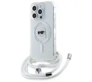 Karl Lagerfeld Crossbody IML Karl Head MagSafe do iPhone 16 Pro Przezroczysty Crossbody IML Karl Head Karl Lagerfeld