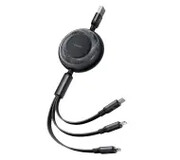 Mcdodo 3w1 USB-C do USB-C /Lightning/microUSB CA-3730 1,2m Czarny 3w1 Mcdodo