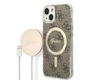 Guess GUBPP14MH4EACSW ładowarka indukcyjna + etui 4G Print MagSafe do iPhone 14 Plus GUBPP14MH4EACSW Guess