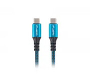 Lanberg USB-C do USB-C 100W 8K 30Hz 1,2m Czarno-niebieski USB-C do USB-C 100W 8K 30Hz Lanberg