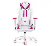 Diablo Chairs X-Ray Normal Size Gamingowy do 150kg Skóra ECO Biało-różowy X-Ray Normal Size (biało-różowy) Diablo Chairs