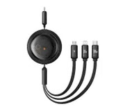 Baseus USB-C 3w1 Free2Draw USB-C/Lightning/Micro 100W 1,1m Czarny USB-C 3w1 Free2Draw Baseus
