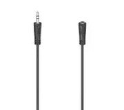 Hama 00205119 Przedłużacz jack 3,5mm 1,5m Czarny 00205119 Hama
