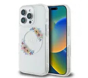 Guess hardcase IML Flowers Wreath MagSafe do iPhone 16 Pro GUHMP16LHFWFCT Guess