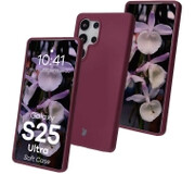 Bizon Silikonowe Soft do Galaxy S25 Ultra Ciemno-fioletowy Bizon Soft Case Bizon