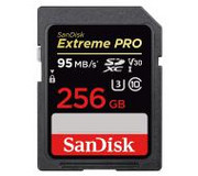 SanDisk Extreme Pro SDXC Class 10 UHS-I U3 V30 256GB SDSDXXY-256G-GN4IN