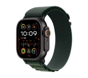 Apple Watch Ultra 2 GPS + Cellular Koperta z tytanu Czarna 49mm Opaska Alpine Ciemnozielona Rozmiar L Watch Ultra 2 GPS + Cellular Apple