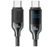 USAMS USB-C do USB-C 100W 1,2m Digital Display Zinc Alloy Fast Charging Data Cable HX Series USB-C do USB-C 100W 1,2m USAMS