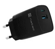 Natec Ribera GaN 1xUSB-A+1xUSB-C 30W Czarny Ribera GaN 1xUSB-A+1xUSB-C 30W Natec