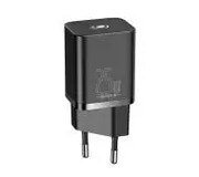 Baseus Super Si Quick Charger 1C 25W Czarny Super Si Quick Charger 1C 25W Baseus