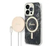 Guess GUBPP14LHMEACSK ładowarka indukcyjna + etui Marble MagSafe do iPhone 14 Pro GUBPP14LHMEACSK Guess
