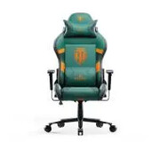 Diablo Chairs X-One 2.0 World of Tanks Gamingowy do 160kg Skóra ECO Tkanina Zielono-pomarańczowy X-One 2.0 World of Tanks Diablo Chairs