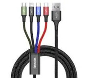Baseus Fast 4w1 2xUSB-C Lightning Micro 3,5A 1,2m Czarny Fast 4w1 2xUSB-C / Lightning / Micro 3,5A 1,2m (czarny) Baseus