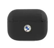 BMW Geniune Leather Silver Logo BMAPSSLBK do AirPods Pro Czarny BMAPSSLBK BMW