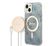 Guess GUBPP14SH4EACSB ładowarka indukcyjna + etui 4G Print MagSafe do iPhone 14 GUBPP14SH4EACSB Guess