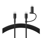 Belkin 2w1 USB-C do Lightning 60W 1,5m Czarny 2w1 USB-C do Lightning 60W Belkin