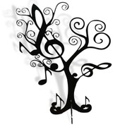 Stojak na biżuterię NUTKI [M] 23x31cm prezent dla miłośniczek muzyki