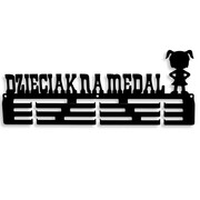 Wieszak na medale dla dziewczynki DZIECIAK NA MEDAL [M] 36x14cm