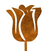 Biżuteria Ogrodowa Ozdoba Rdzawy Tulipan [XL] 14x95cm