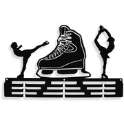 Wieszak na medale ŁYŻWIARSTWO [M] 36x22cm