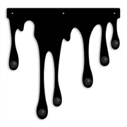 Wieszak do przedpokoju Drops [L] 40x39cm - Metalowa dekoracja ścienna