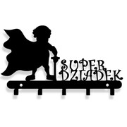 Wieszak na klucze SUPER DZIADEK [S] 21x12cm