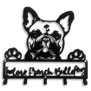 Wieszak Na Klucze Pies Francuski Buldog Love [S] 21x20cm