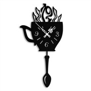 Zegar z Łyżką [S] 20x39cm - metalowy zegar ścienny kuchenny
