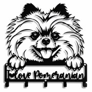 Wieszak do przedpokoju Pies Pomeranian Love [M] 38x41cm