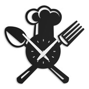 Zegar kuchenny Kuchcik [S] 30x30cm - metalowy zegar ścienny