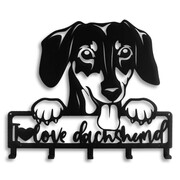 Wieszak Na Klucze Pies Jamnik Love [S] 21x19cm