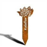 Tabliczka Ogrodowa Kalafior [XL] 30x68cm- Rdzawa Etykieta do Roślin