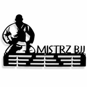 Wieszak na medale MISTRZ BRAZILIAN JIU JITSU [M] 37x22cm sztuki walki