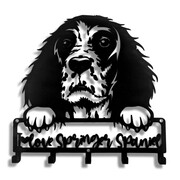Wieszak Na Klucze Springer Spaniel Love [S] 21x22cm - Metalowa Ozdoba Ścienna
