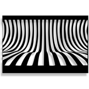 Dekor Krzywizny Drogi Życia [XL] 80x52cm - Metalowa dekoracja - Ozdoba ścienna