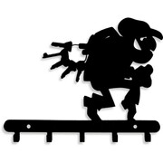 Wieszak Na Klucze Złodziej [S] 20x18cm - Metalowy organizer ścienny na klucze, gadżety i akcesoria