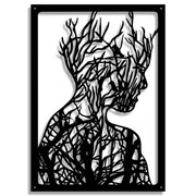 Dekor Leśna Dama [XL] 60x84cm - Metalowy Ścienny