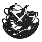 Zegar kuchenny Time for Tea [S] 30x29cm - metalowy zegar ścienny
