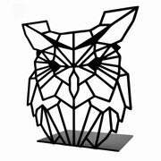 Podpórka Do Książek GEOMETRYCZNA SOWA [XS] 14x14cm - Metalowa