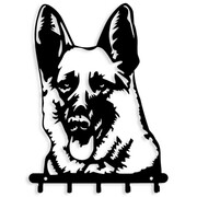 Wieszak na klucze PIES WILCZUR OWCZAREK NIEMIECKI [S] 20x28cm