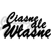 Wieszak do przedpokoju CIASNE ALE WŁASNE [L] 50x26 cm- Metalowy wieszak na ubrania, kurtki płaszcze