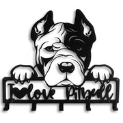 Wieszak Na Klucze Pies Pitbull Love [S] 21x20cm